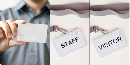 Custom staff and visitor school badges